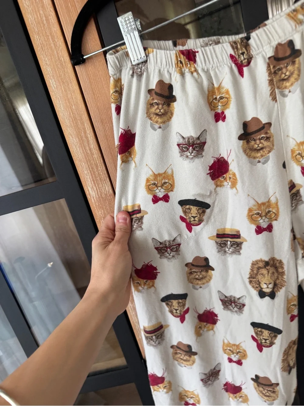 Bedhead pajamas cats funny print pants lions sunglasses hats novelty bowtie